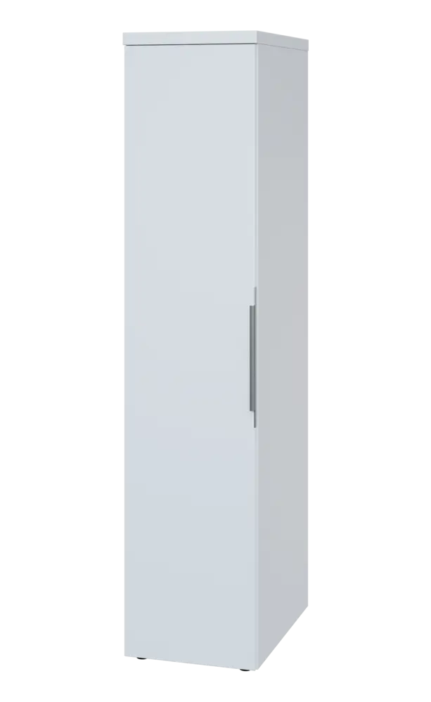 SIST 5 - 42 šatní skříň, 1-dveřová, tyč, levá, 1820x400x600, bílá